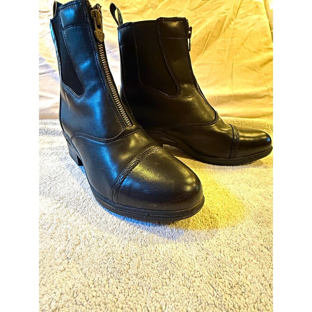 Ariat Men’s Black Leather Zip Paddock Boots US 10D MPN 10006760